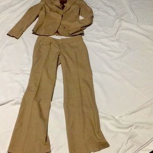 2pc plaid pant suit